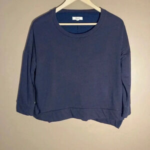 Madewell navy  cotton blend sweatshirt